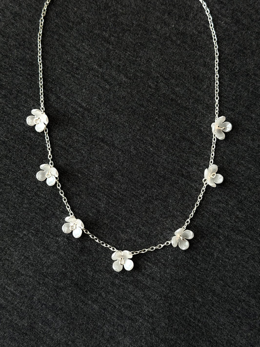 Cecilia Necklace, silver