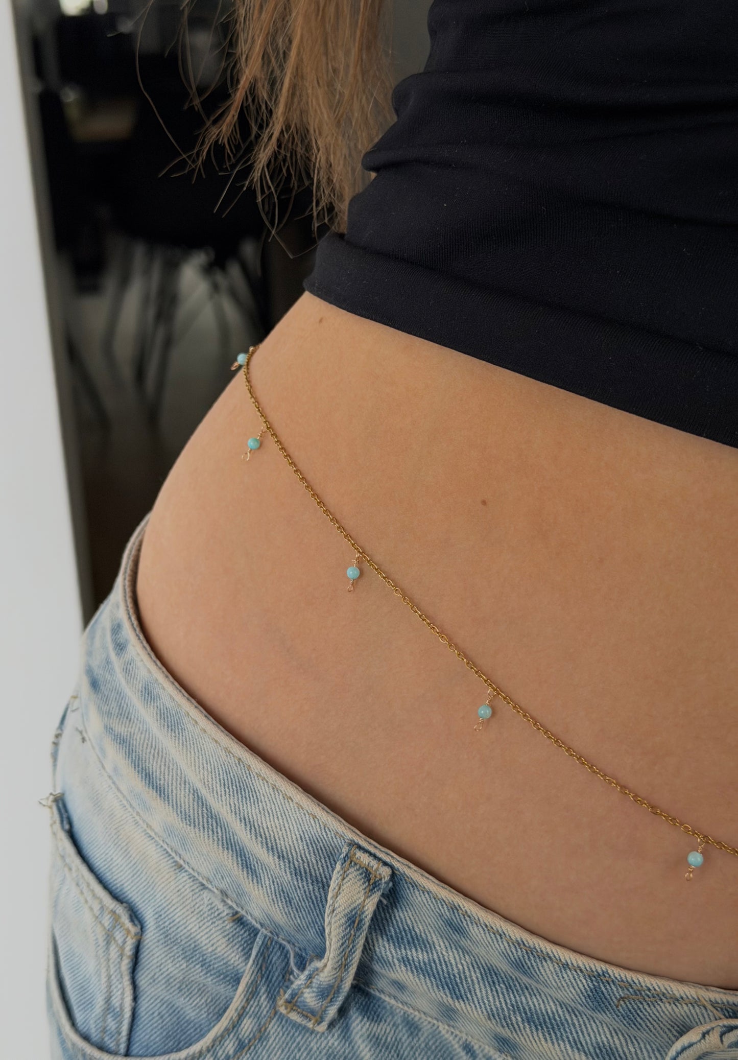 Azure Waist Chain, gold/silver custom