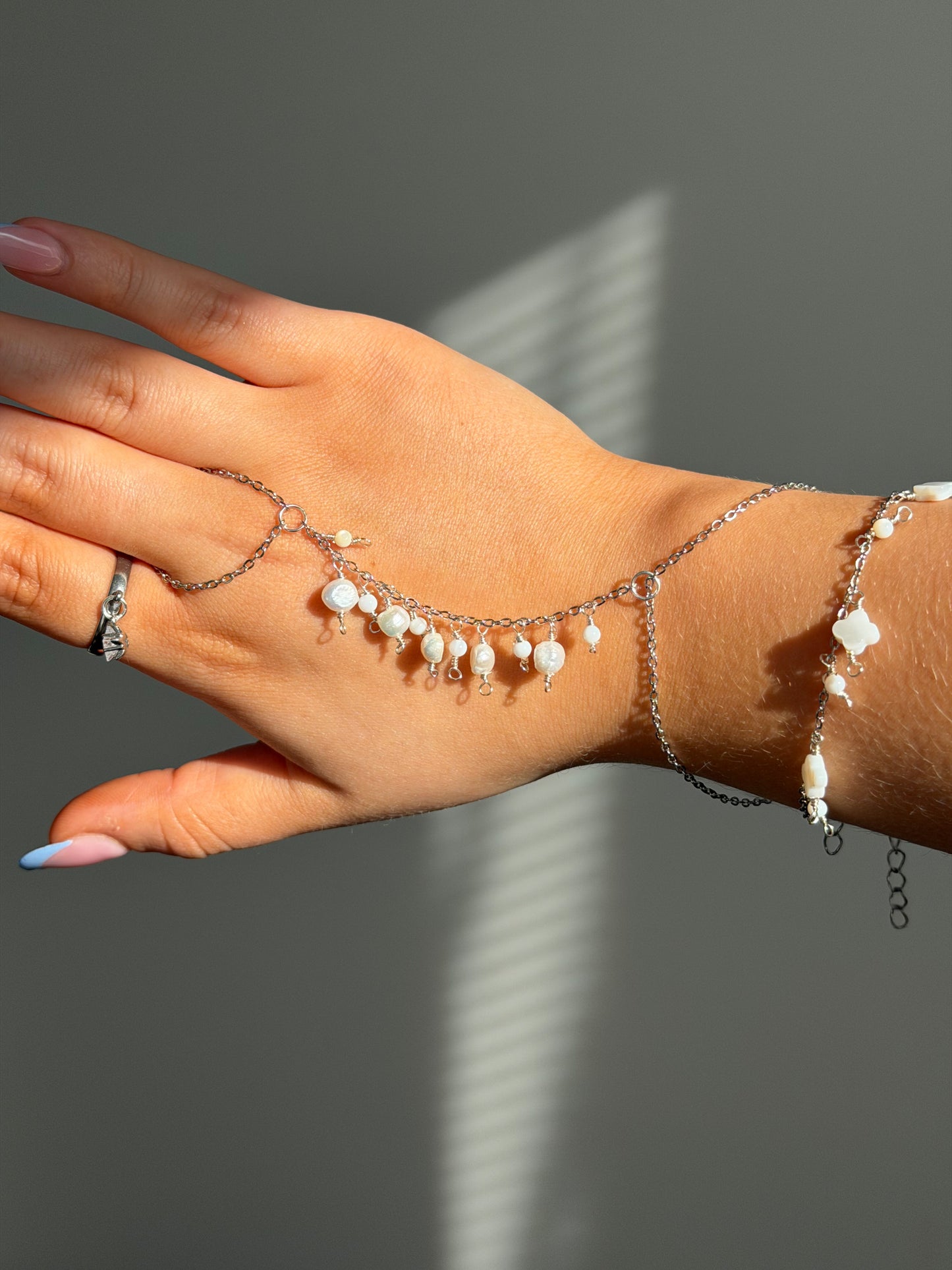 Amalfi Hand Chain, silver