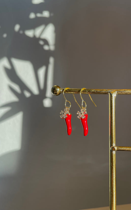 Dainty Hot Bloom earrings