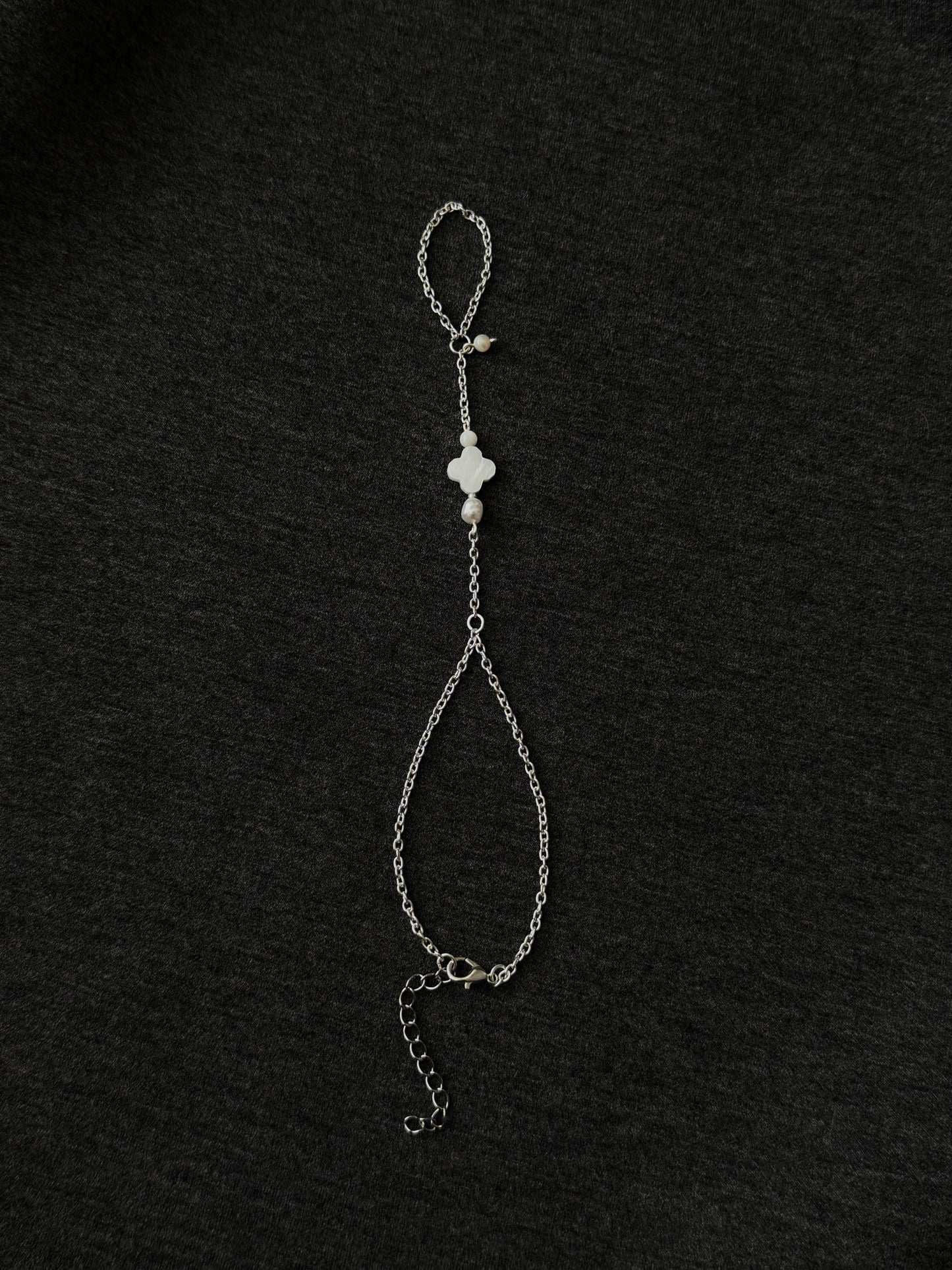 Lina Hand Chain Bracelet, Stainless steel