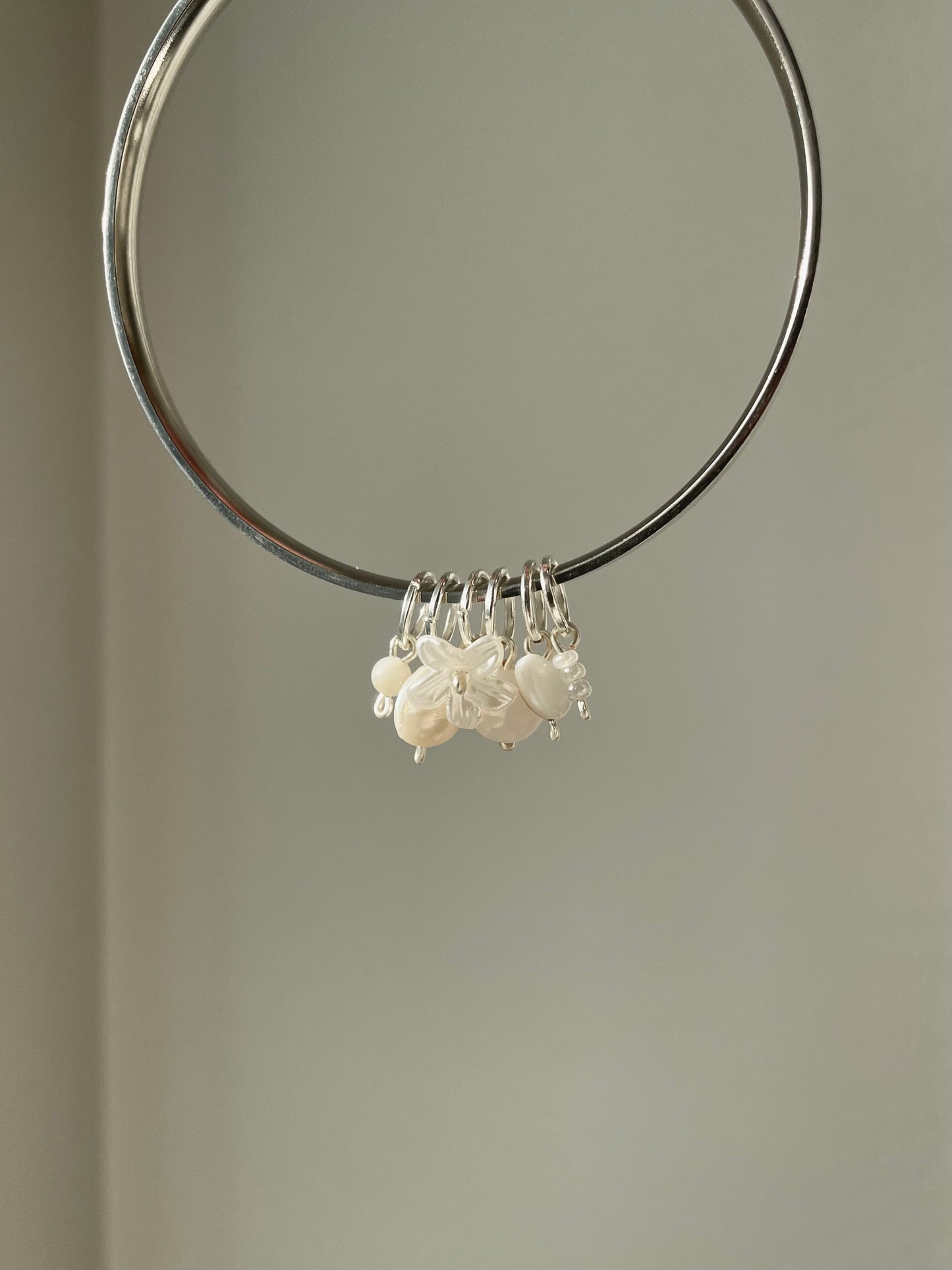 Delilah bangle, silver