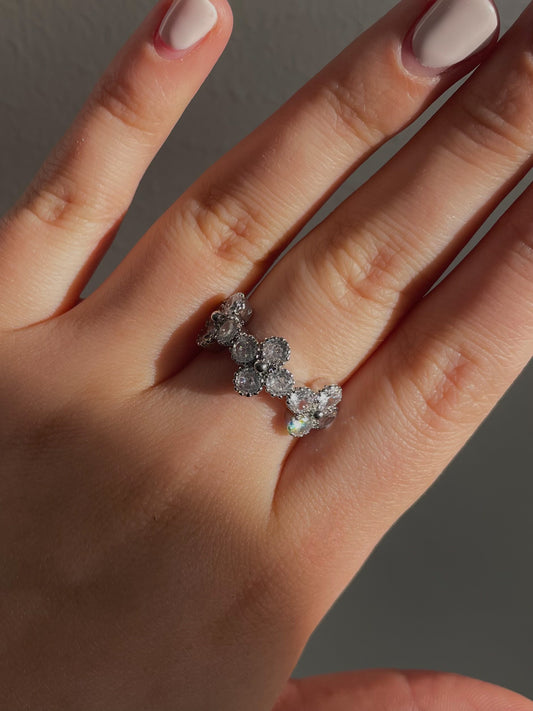 Clover Ring, silver