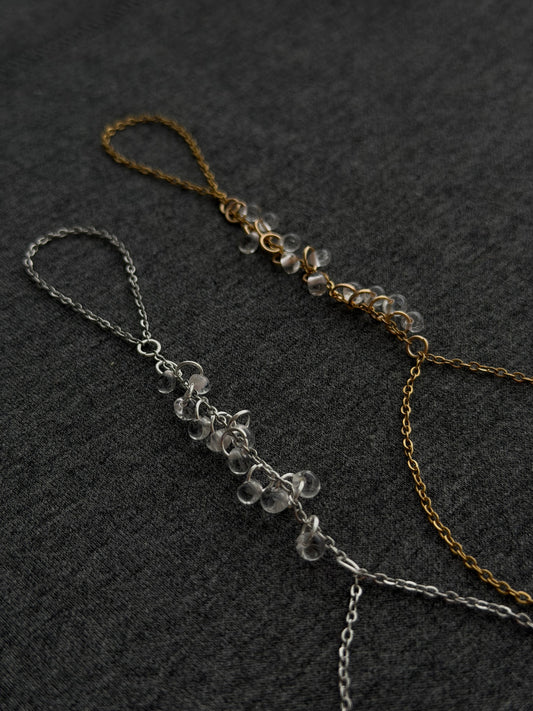 Ibiza Hand Chain, silver