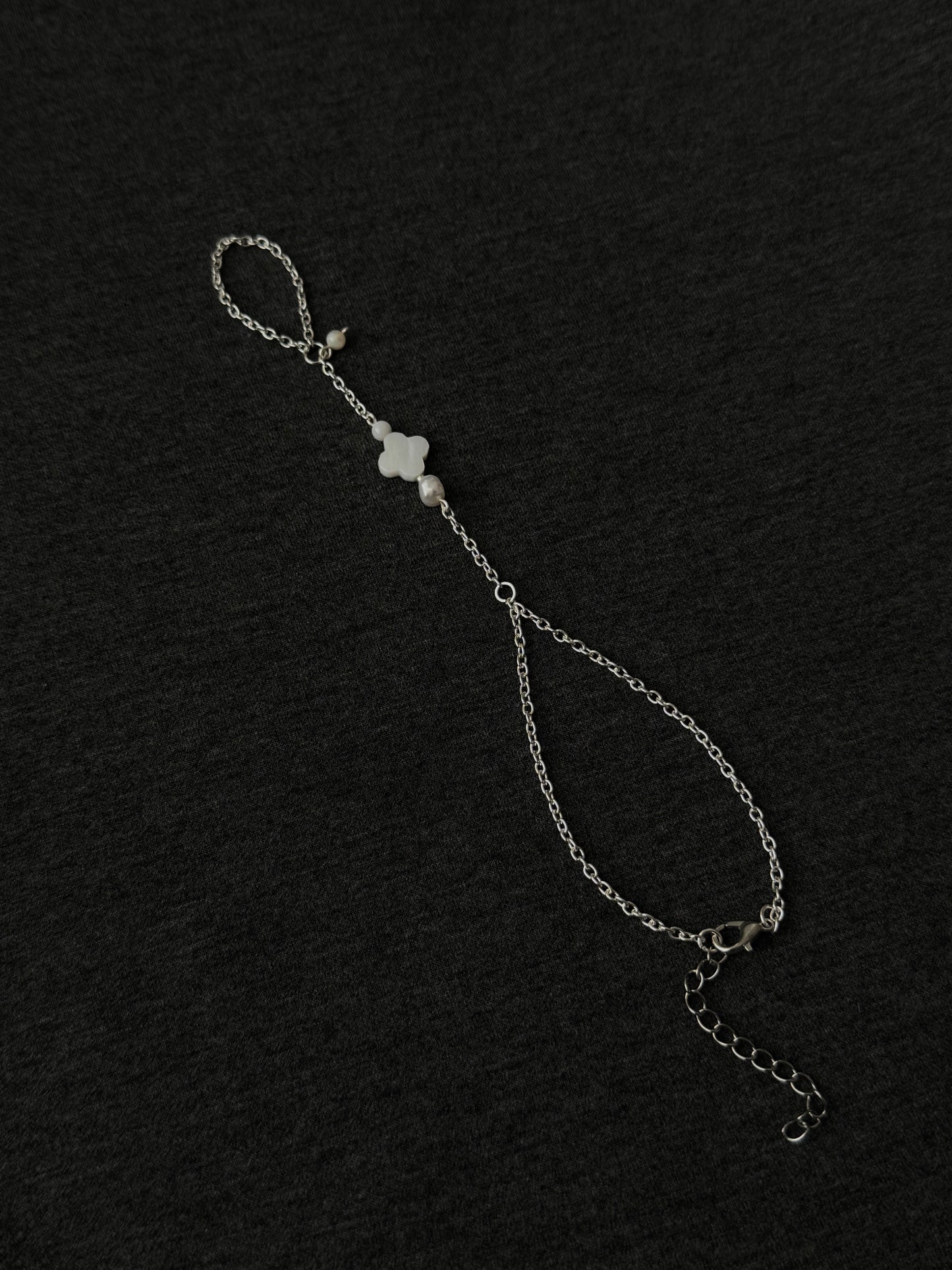 Lina Hand Chain Bracelet, Stainless steel