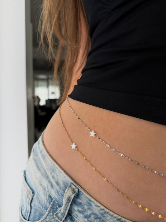 Kiki Waist Chain, gold/silver