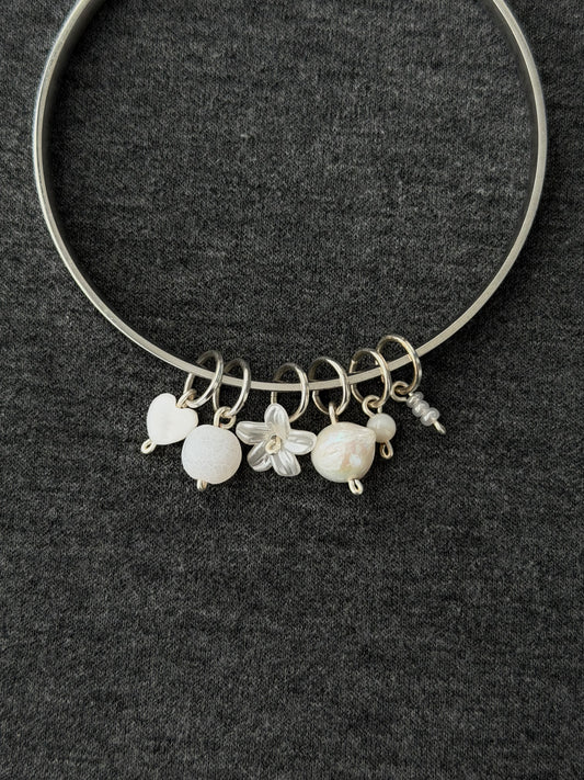 Delilah bangle, silver
