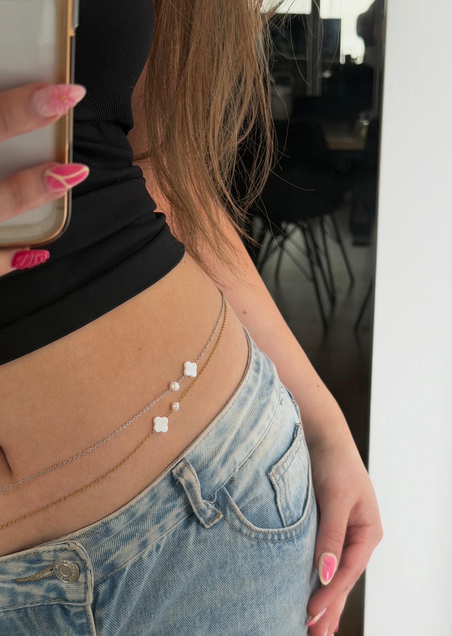 Lilo Waist Chain, gold/silver