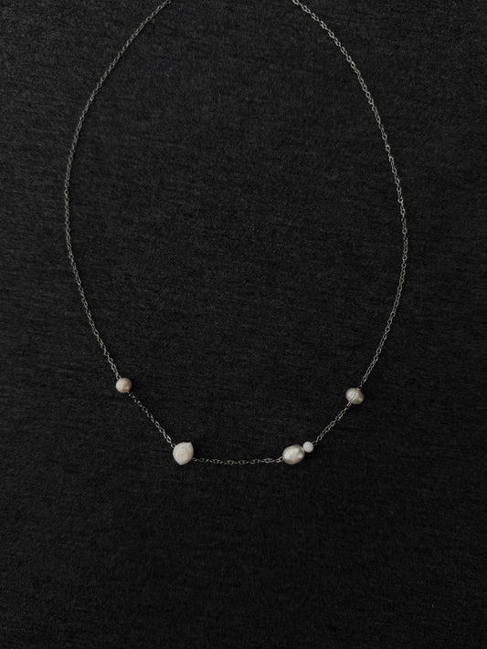Lena Necklace, silver